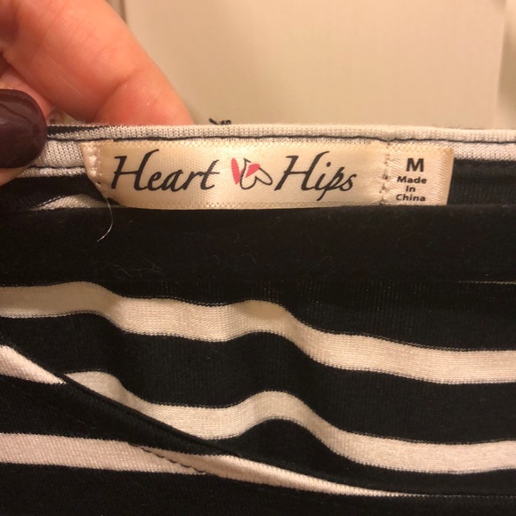 Black and white striped dress - Picture 2 of 5